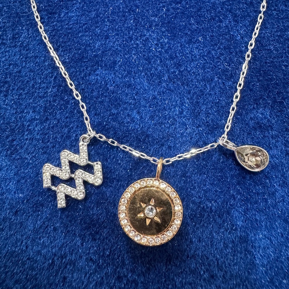 Swarovski Zodiac Aquarius Necklace